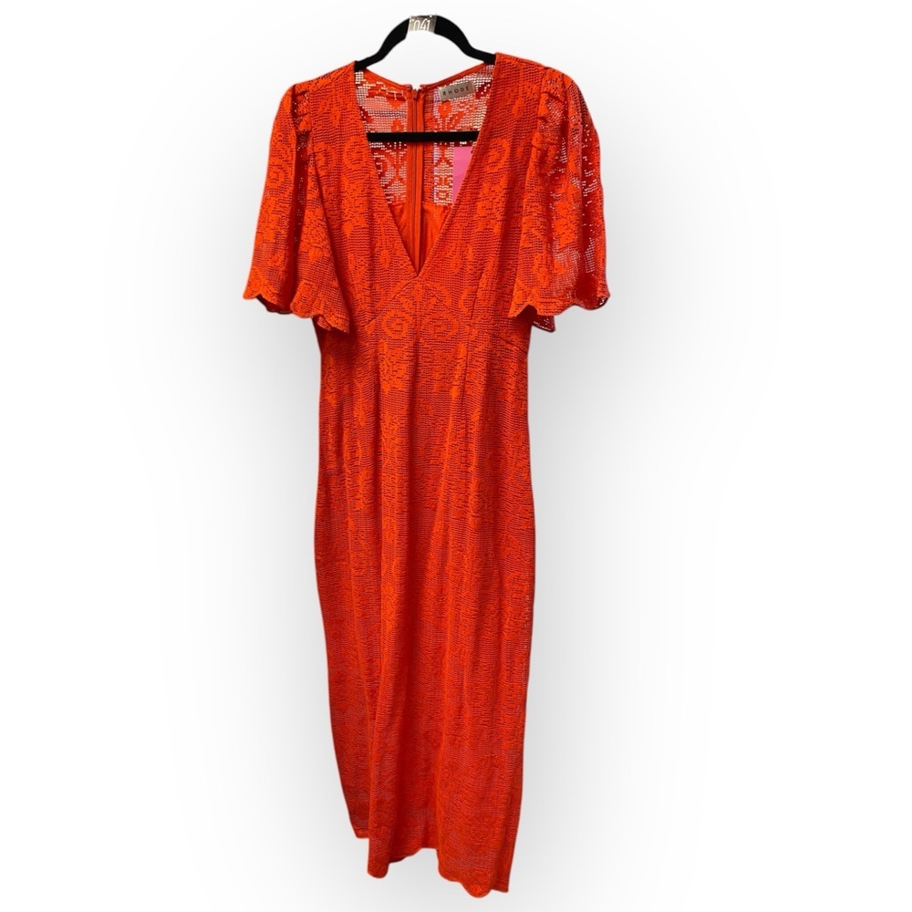 R9 RHODE Eda Lace Midi Dress